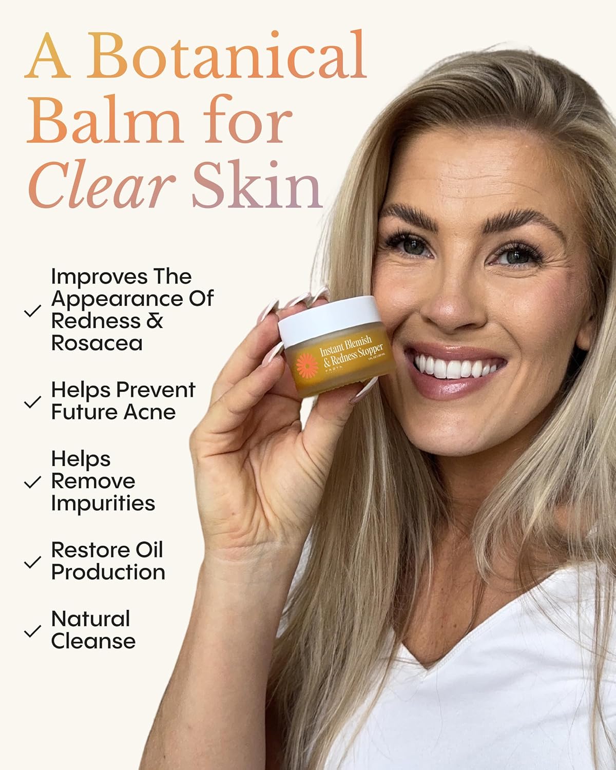 FRØYA Organics | Blemish Control & Redness Relief Balm | Helps Clear Breakouts & Restore Oil Balance | Calendula & Lavender Cleanse Pores | Reduce Facial Redness | Prevent Future Breakouts | 30ml - Image 2