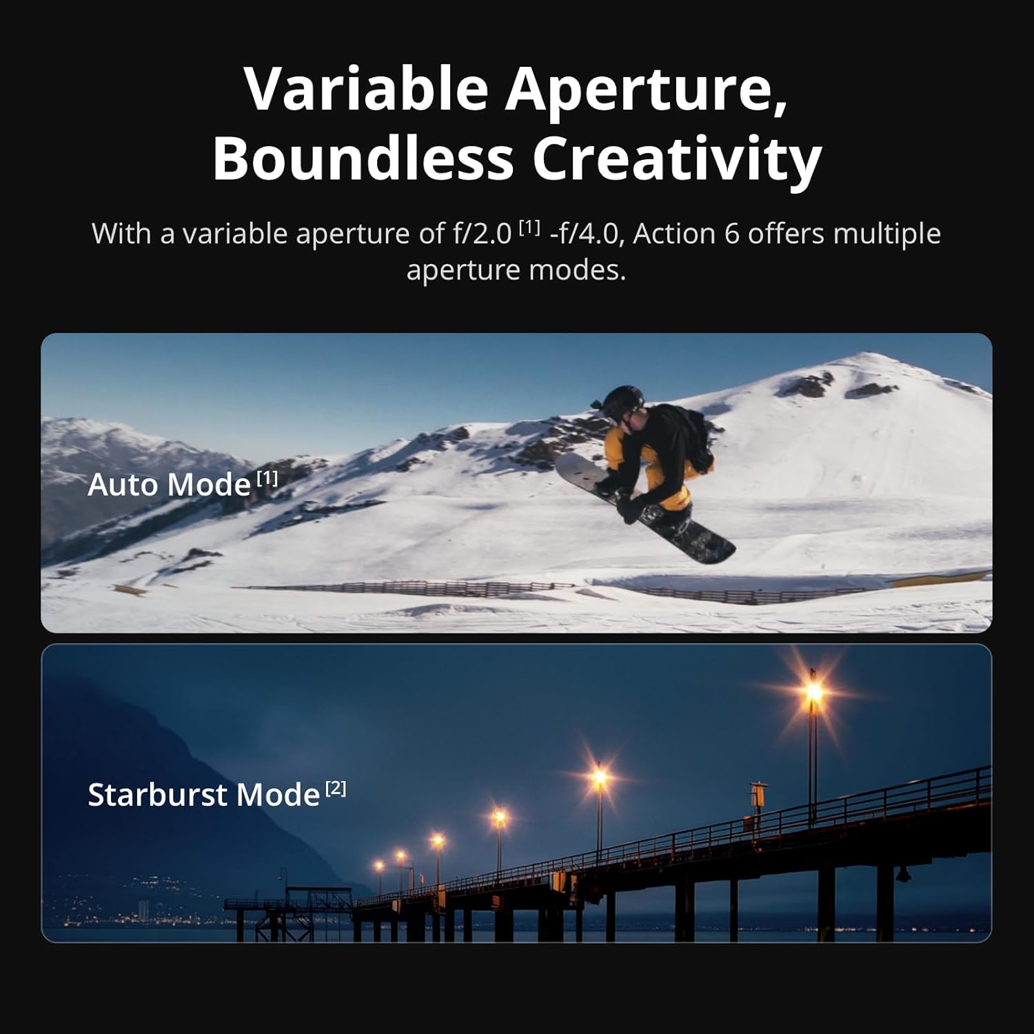 DJI Osmo Action 6 Enhanced Combo, Action Camera with 1/1.1″ Square Sensor, Variable Aperture of f/2.0–f/4.0, Extended Battery Life with 2 Batteries, Action Camera 8K for Extended Outdoor Filming - Image 2