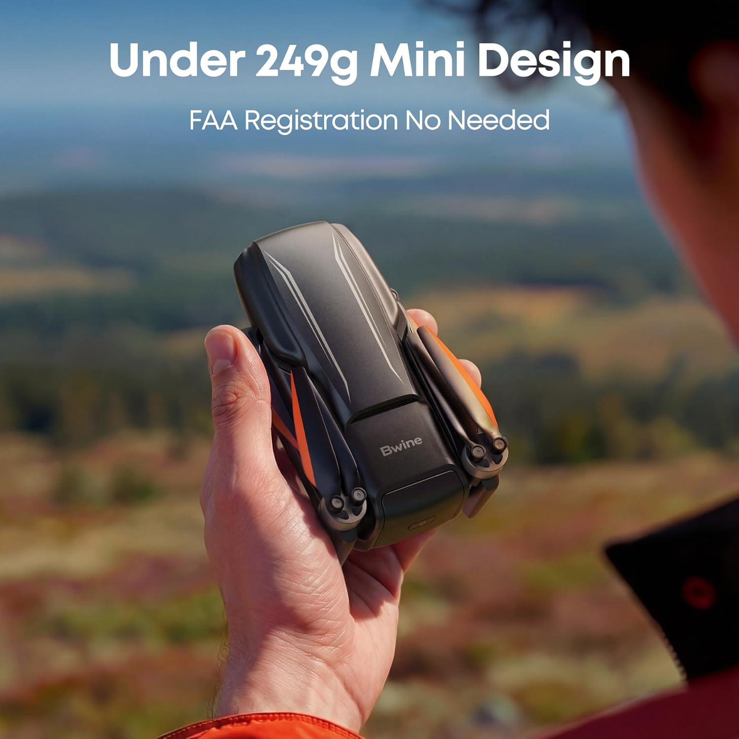 Bwine F7MINI 4K Video 8K Photo Drones with Camera for Adults, 3-Axis Gimbal EIS, 96Mins, 249g FAA-exempt, Over 6KM Transmission, AI GPS Smart Return, Follow, Waypoint, Orbit Fly, Better for Beginner - Image 5