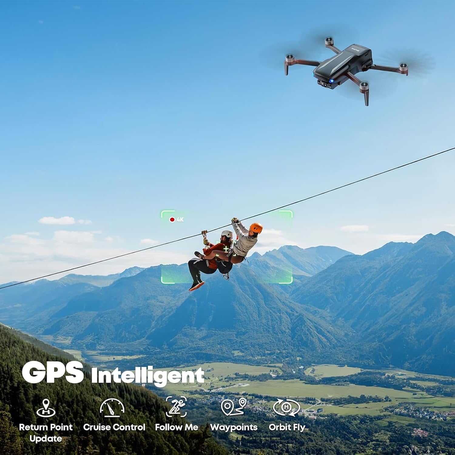 Bwine F7MINI 4K Video 8K Photo Drones with Camera for Adults, 3-Axis Gimbal EIS, 96Mins, 249g FAA-exempt, Over 6KM Transmission, AI GPS Smart Return, Follow, Waypoint, Orbit Fly, Better for Beginner - Image 7