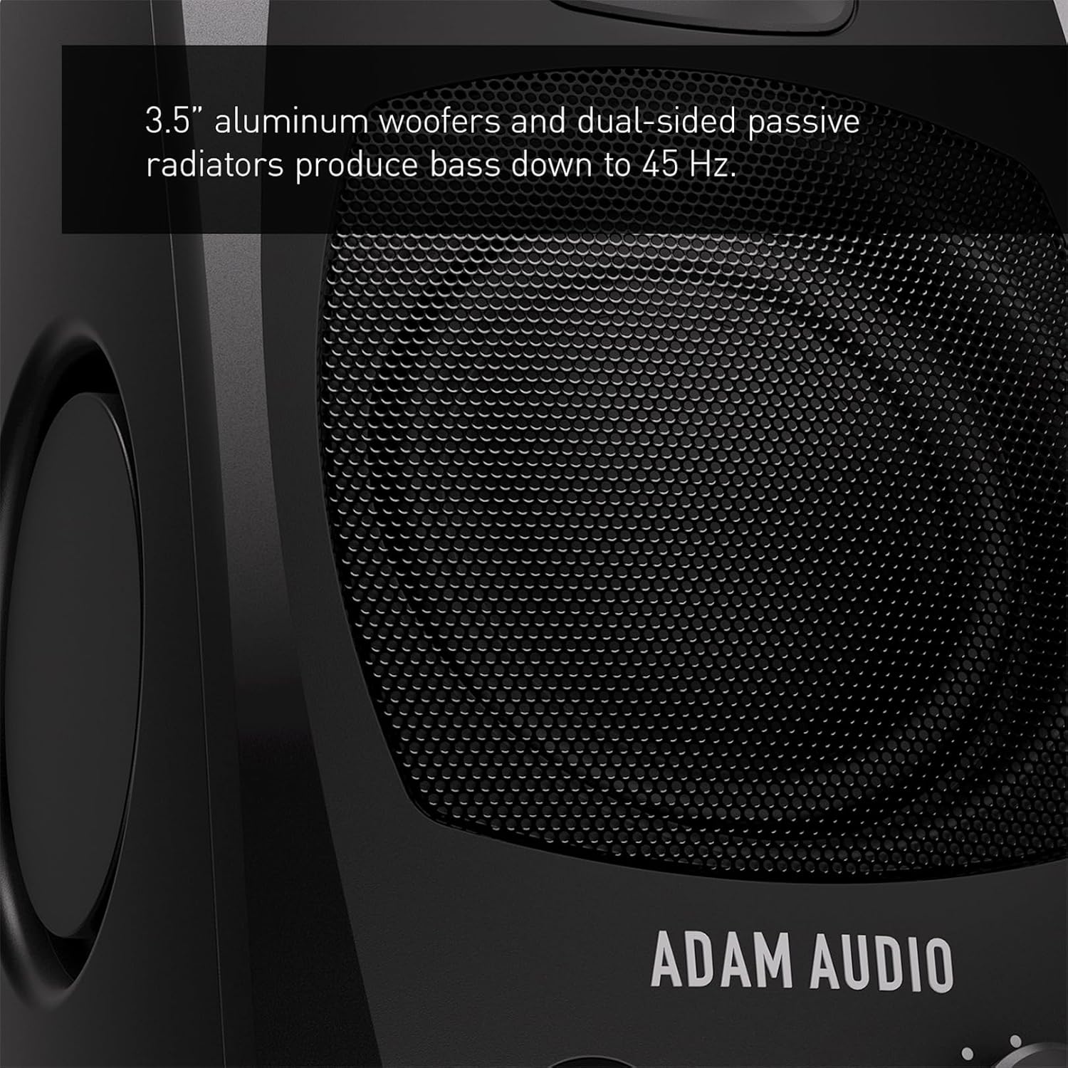 ADAM Audio D3V Active Desktop Monitoring System with USB-C Connection (Pair, Black) - Image 3