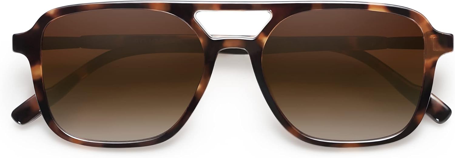 SOJOS Retro Aviator Sunglasses for Women Men,Trendy Rectangle Womens Mens Shades Sun Glasses SJ2202 - Image 4