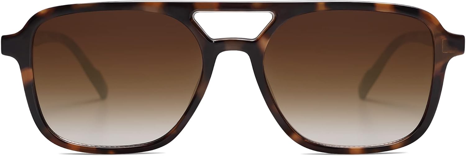 SOJOS Retro Aviator Sunglasses for Women Men,Trendy Rectangle Womens Mens Shades Sun Glasses SJ2202 - Image 2