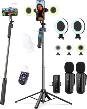 Vlogging Kit for iPhone/Android, 63...
