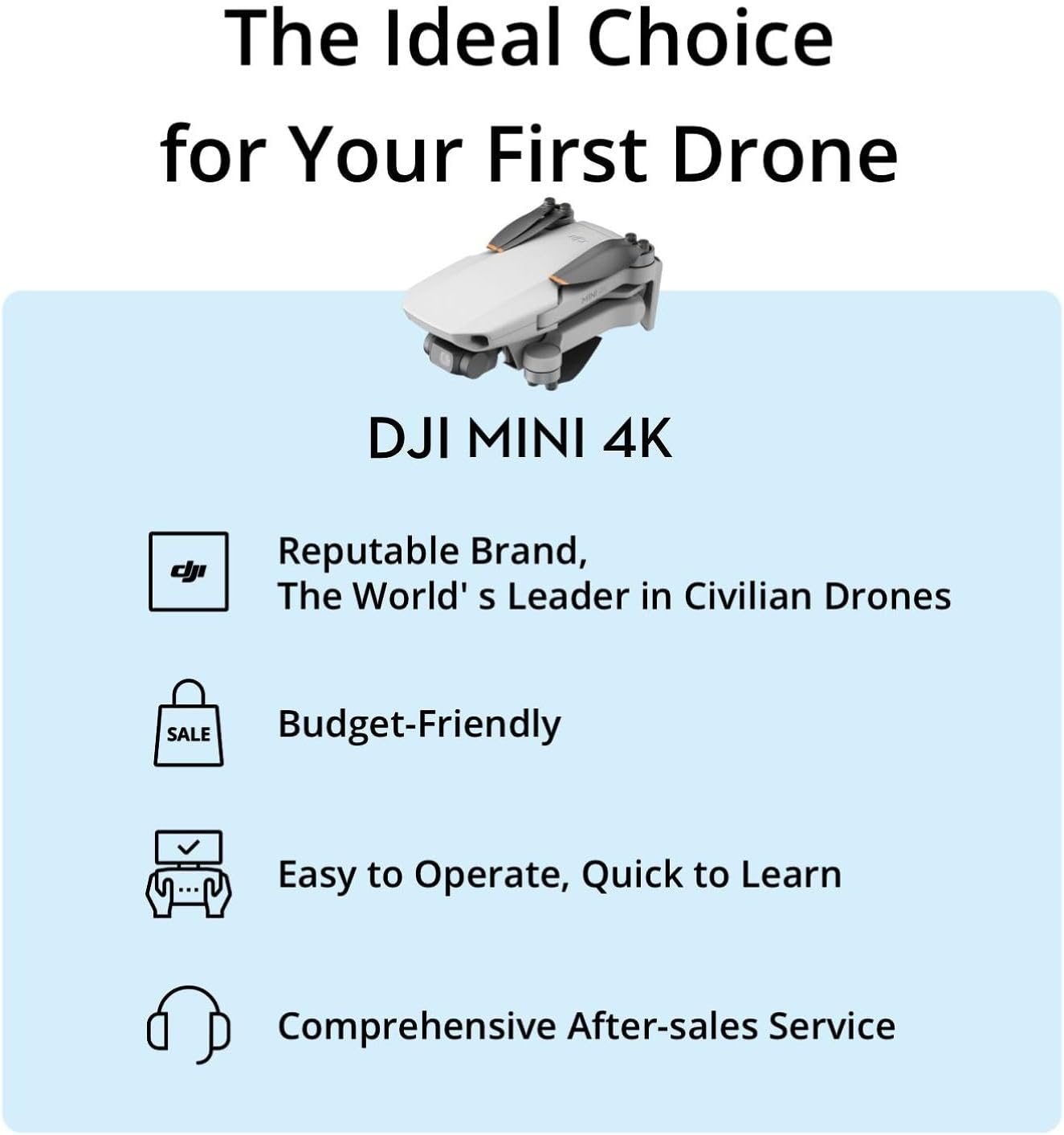 DJI Mini 4K Camera Drone Combo, Drone with 4K UHD Camera for Adults, Under 249 g, 3-Axis Gimbal Stabilization, 10km Video Transmission, Auto Return, 2 Batteries for 62-Min Max Flight Time, QuickShots - Image 6