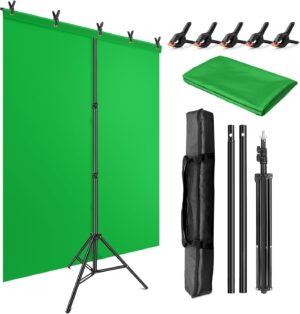 Green Screen Backdrop Kit with Stan...