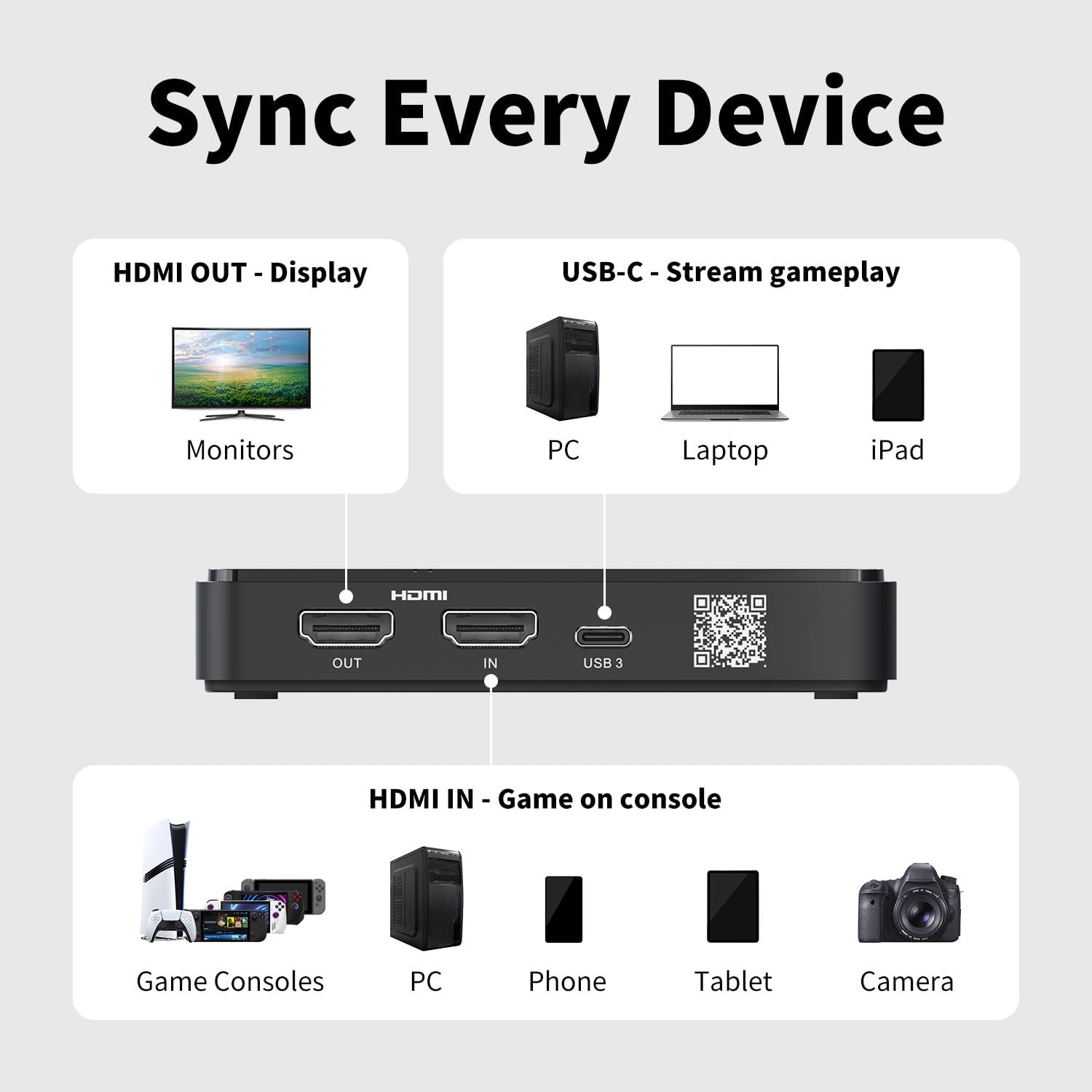 AVerMedia Capture Card for Streaming, 4K60 HDR Passthrough, 1080p60 Video Recording, Ultra-Low Latency Game Streaming for Switch 2, Xbox, PS5, PC on Twitch, OBS, Win11, Mac - StreamLine MINI+ GC311G2 - Image 7