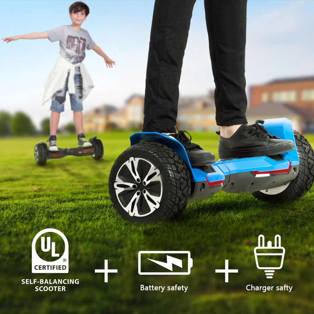 Gyroor Warrior 8.5 inch All Terrain Off Road Scooter with Bluetooth Speakers and LED Lights,Self Balancing Scooter for Kids ages 6-12 and Adults - Image 6