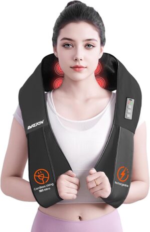 AMZPONY® Cordless Neck Massager fo...