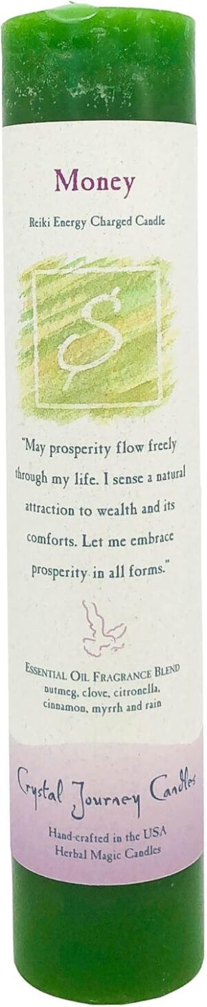 CRYSTAL JOURNEY Candle Pillar Money...