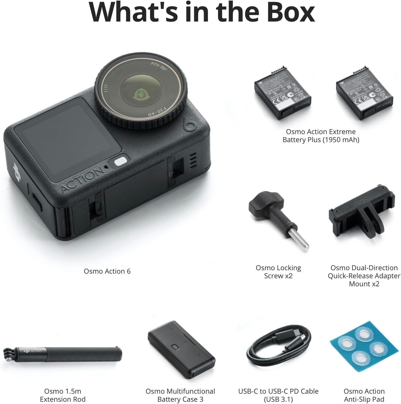 DJI Osmo Action 6 Enhanced Combo, Action Camera with 1/1.1″ Square Sensor, Variable Aperture of f/2.0–f/4.0, Extended Battery Life with 2 Batteries, Action Camera 8K for Extended Outdoor Filming - Image 9