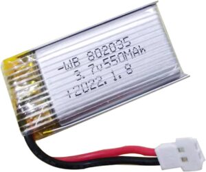 3.7V 550mA 802035 Rechargeable Lith...