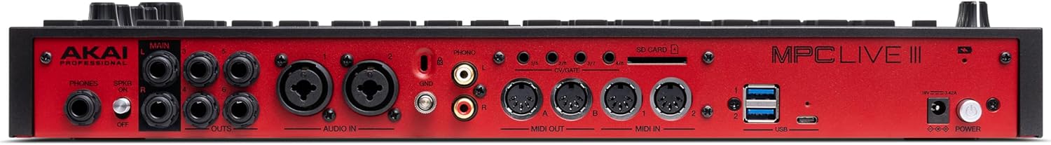 Akai Professional MPC Live III Standalone Portable Music Production Center with MPCe Pads, Sequencer, Touchscreen, Mic, Stereo Monitors, Audio Interface, Wi-Fi, Bluetooth, Battery, Touchstrip - Image 16