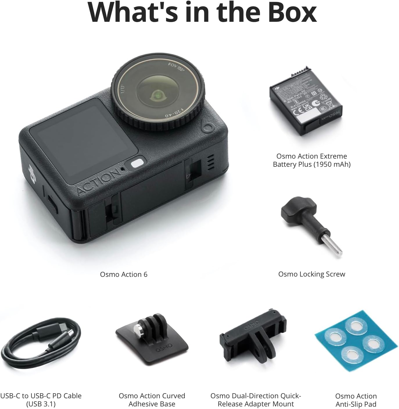 DJI Osmo Action 6 Standard Combo, Action Camera with 1/1.1″ Square Sensor, Variable Aperture of f/2.0–f/4.0, Cold-Resistant, 4hrs Battery, Action Camera 8K Ideal for Quick Capture of Exciting Moments - Image 9