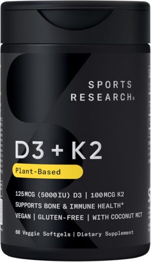 Sports Research® Vitamin D3 + K2 w...