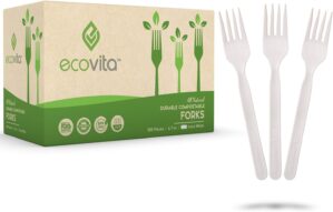 Ecovita 100% Compostable Forks R...