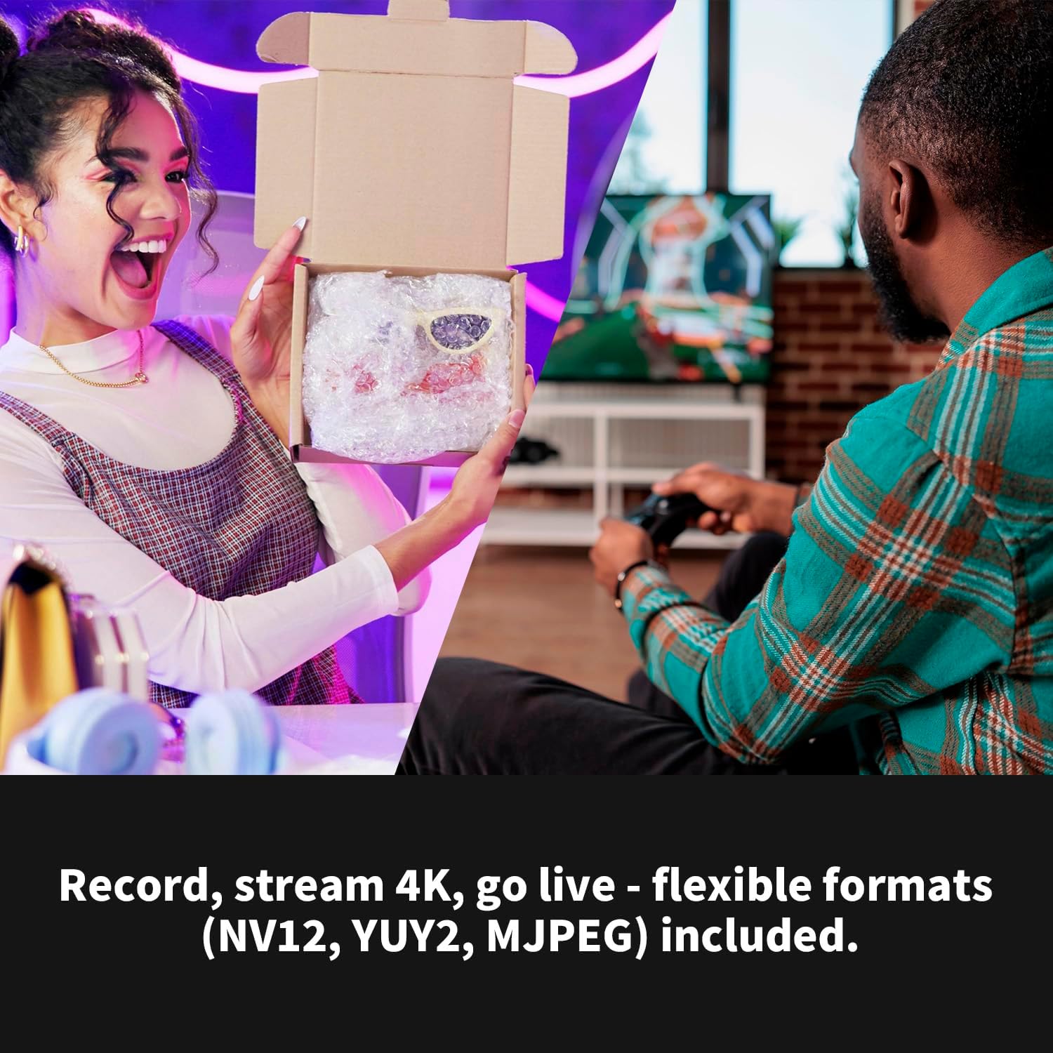 AVerMedia Capture Card for Streaming, 4K60 HDR Passthrough, 1080p60 Video Recording, Ultra-Low Latency Game Streaming for Switch 2, Xbox, PS5, PC on Twitch, OBS, Win11, Mac - StreamLine MINI+ GC311G2 - Image 4