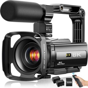 8K Video Camera 88MP UHD WiFi Vlogg...