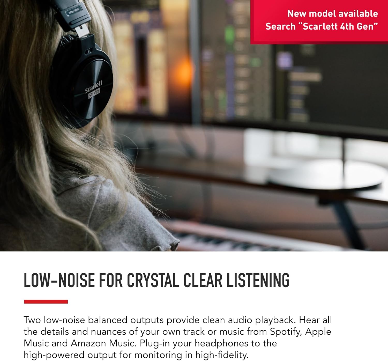 Focusrite Scarlett Solo 3rd Gen USB Audio Interface for Guitarists, Vocalists, Podcasters or Producers to record and playback studio quality sound - Image 5