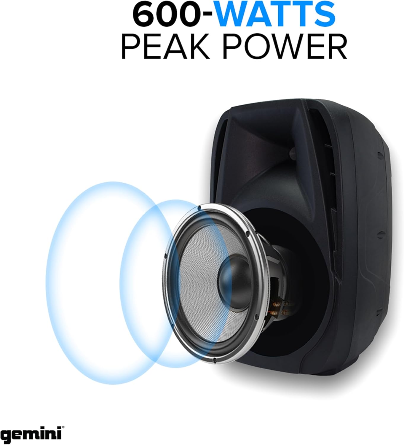 Gemini Portable PA System with Stands Bluetooth Speaker System with 6-Channel Mixer, Dual 10" Speakers, Mic & Cables - Complete All-in-One Kit for Small Events, DJs & Karaoke (ES-210MXBLU-ST) - Image 2