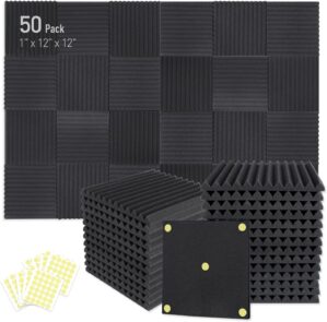 Focusound 50 Pack Acoustic Foam Pan...