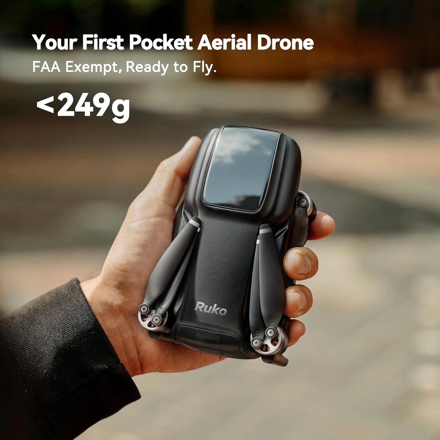 Ruko U11MINI 4K, Drones with Camera for Adults 4K Video 8K Photo, Under 249g, 3-Axis Gimbal, 20000ft FPV Transmission, AI Takeoff/Landing, Auto Return, GPS with Beeper, TOF, Beginner (96-Min Flight) - Image 2