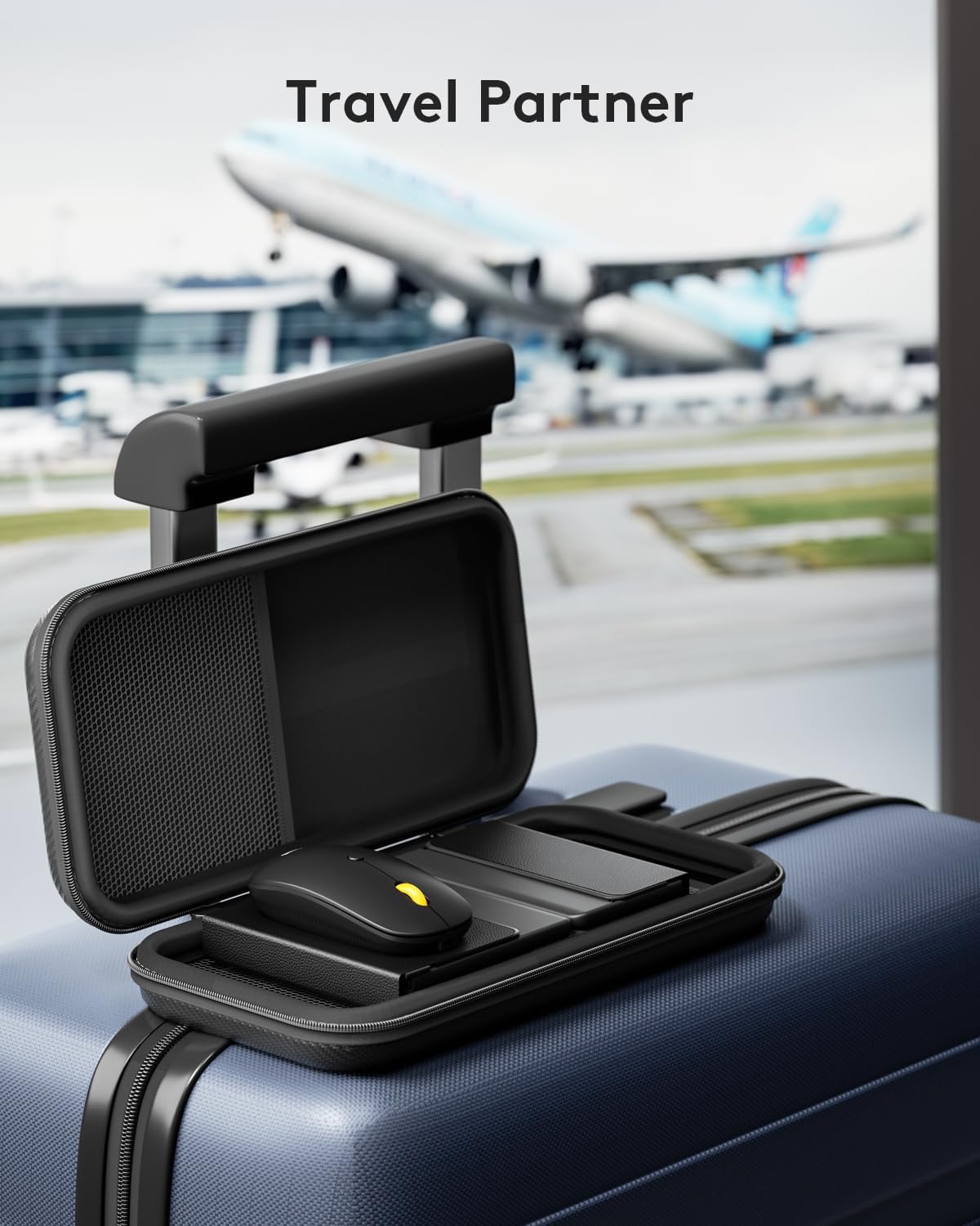 Foldable Keyboard and Mouse, Samsers Folding Bluetooth Keyboard Combo, 2.4G + BT5.0 x 2, Full-Size Portable Travel Keyboard & USB-C Rechargeable Wireless Mouse for iOS Android Windows Mac OS - Image 5