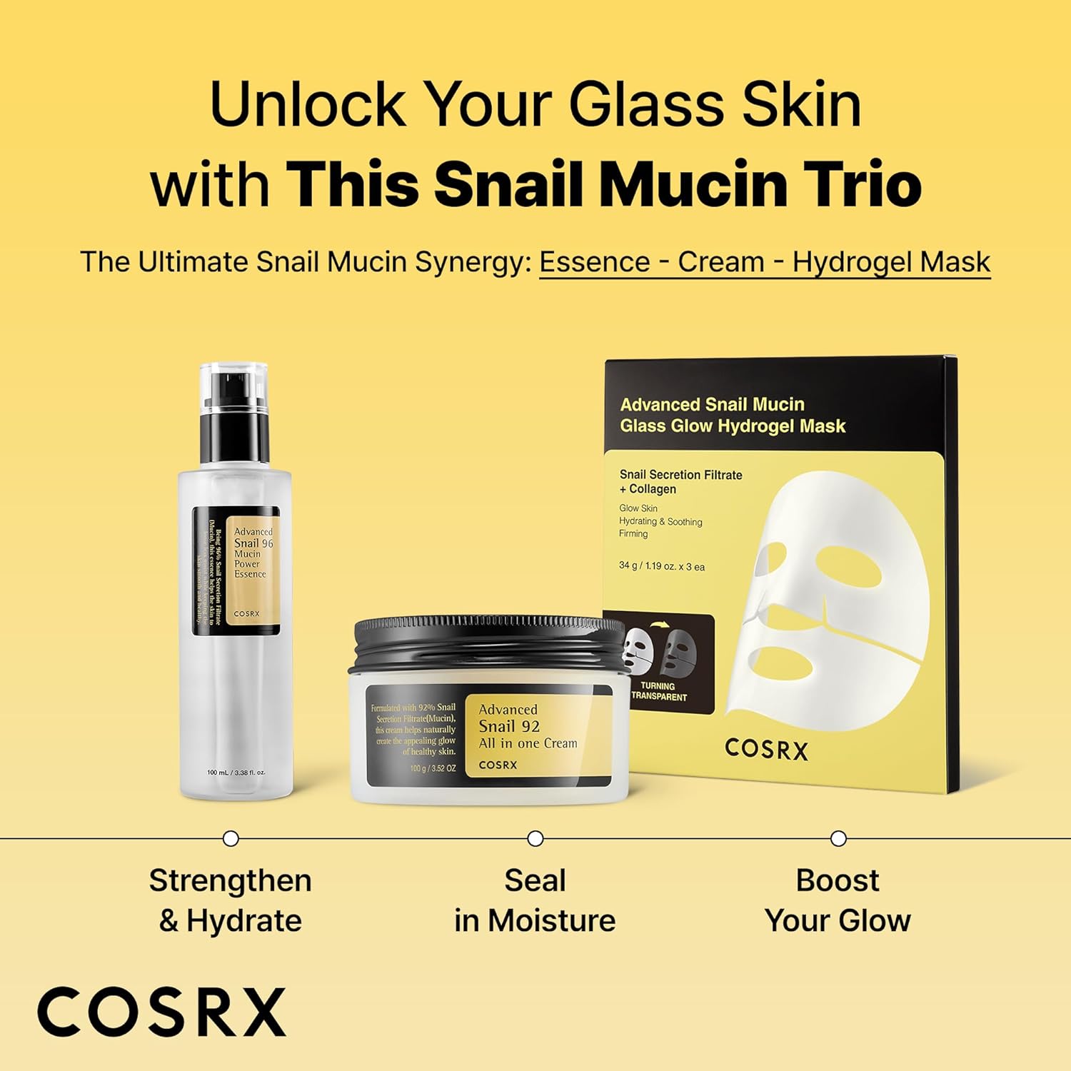 COSRX Snail Mucin 92% Face Moisturizer, 3.52 Oz, Lightweight Moisturing Cream for Soft, Glowy Skin, Korean Skin Care, Korean Moisturizer Face Cream - Image 7