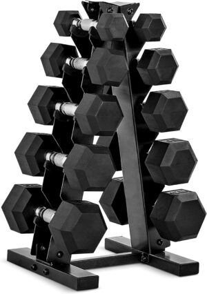 CAP Barbell Rubber Coated Dumbbell ...