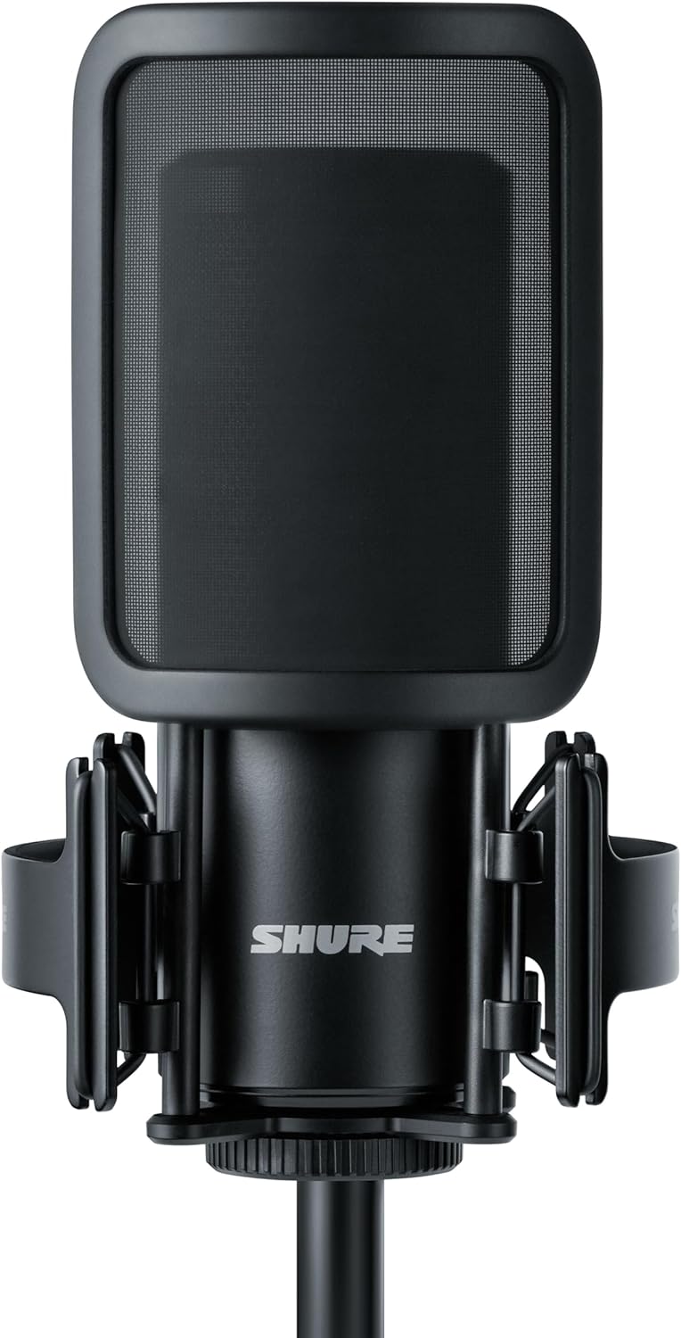 Shure SM4 Studio Recording Microphone Kit, XLR Home Studio Condenser Mic with Mix-Ready Audio - All-Metal Construction, Includes Detachable Magnetic Pop Filter & Shock Mount (SM4-K-KIT) - Image 7