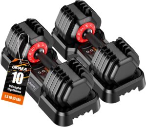 Adjustable Dumbbells Set, 10 in 1/1...