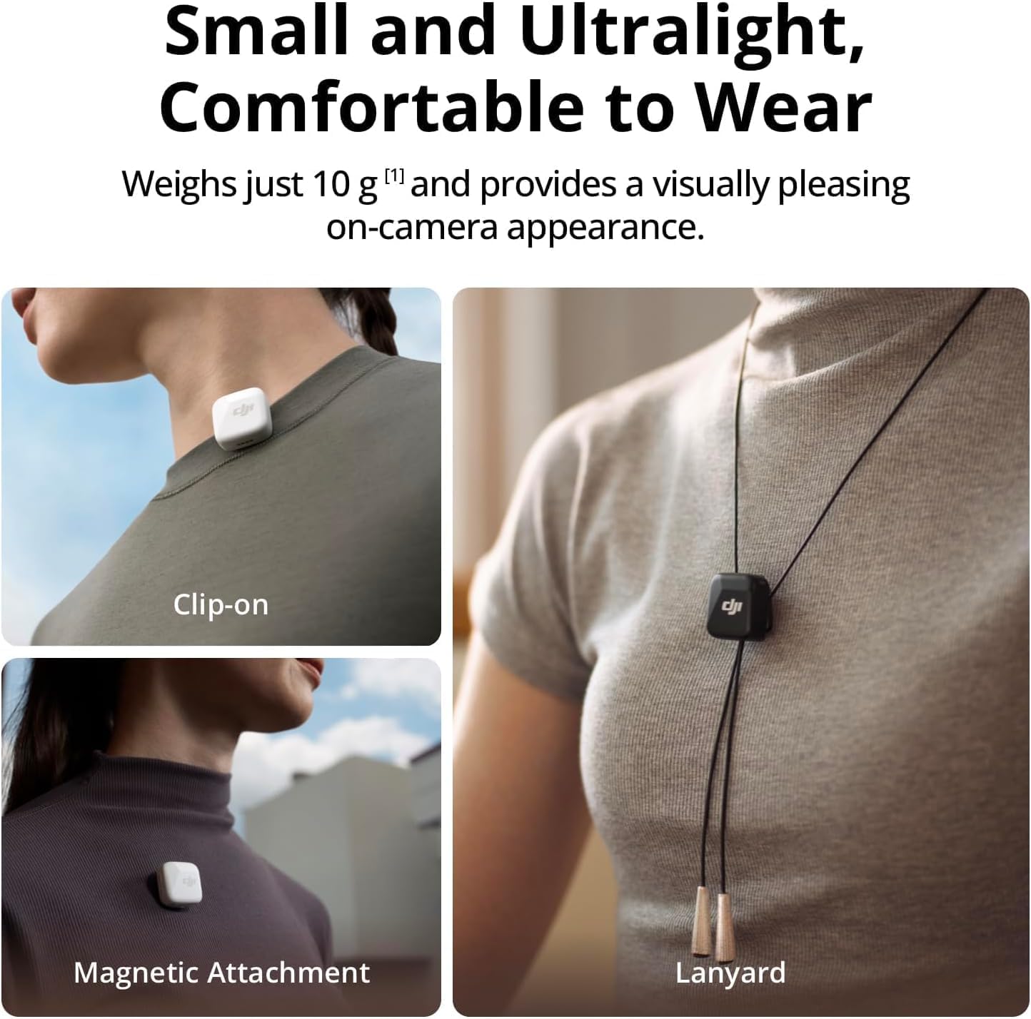 DJI Mic Mini (2 TX + 1 Mobile RX), Wireless Lavalier Microphone for iPhone 17/16/15 & Android/PC/Tablet, Plug-and-Play, 300m Transmission, Ultralight, Active Noise Cancelling, YouTube, Vlog, Streaming - Image 2