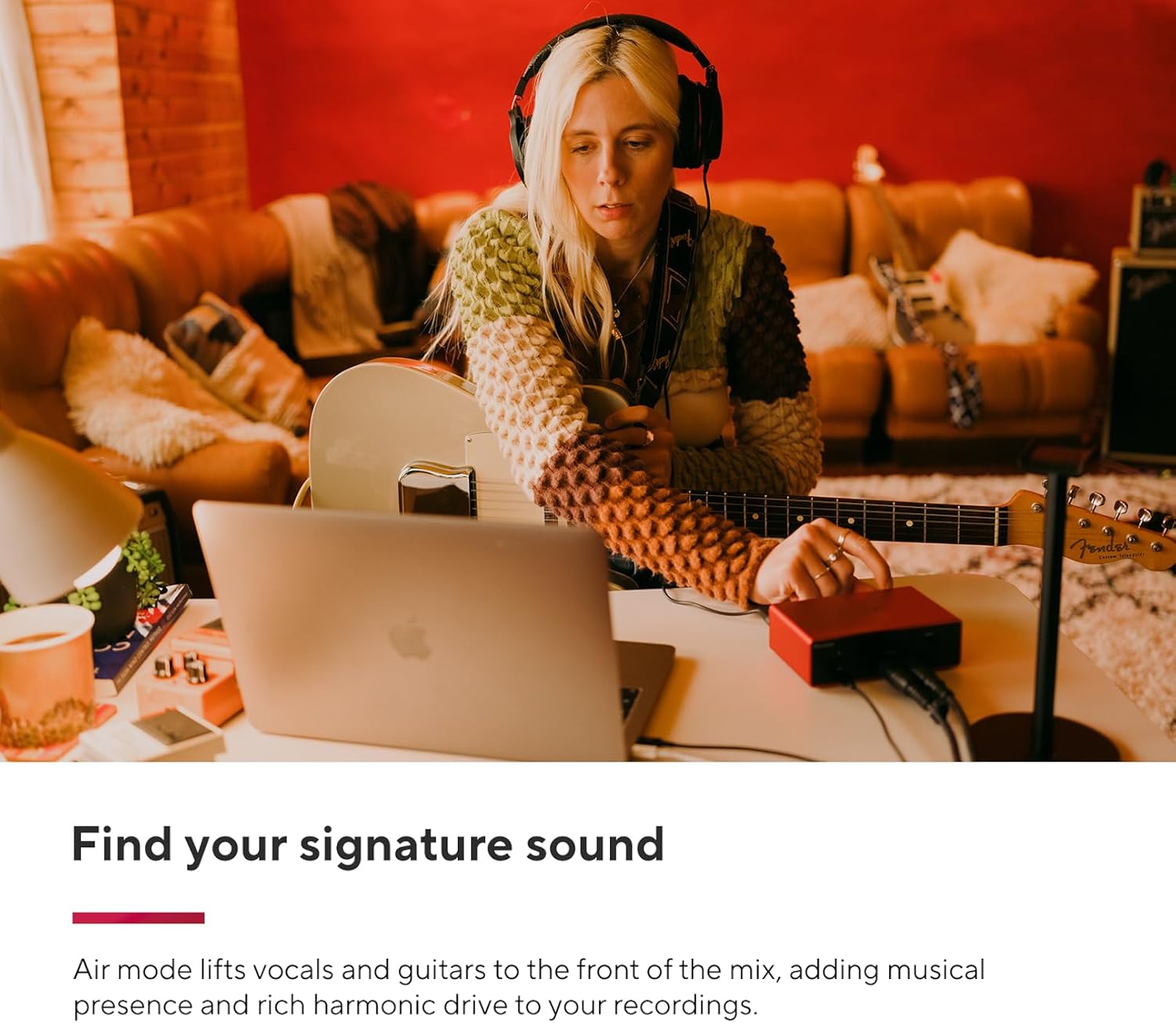 Focusrite Scarlett Solo Studio 4th Gen USB Audio Interface Bundle for the Songwriter, Guitarist or Vocalist with Condenser Microphone and Headphones for Recording, Songwriting, and Podcasting - Image 7