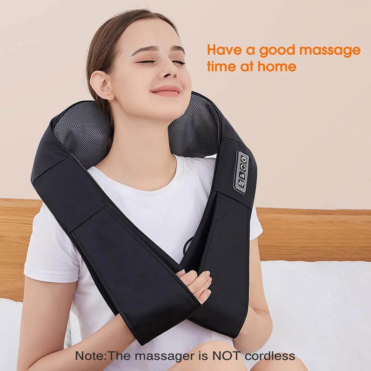 AERLANG Shiatsu Back and Neck Massager, Back Massager Deep Tissue Kneading Neck and Shoulder Massage with Heat, Electric Massage Pillow Fathers Day Gift Ideas from Daughter Son(NOT Cordless) - Image 8