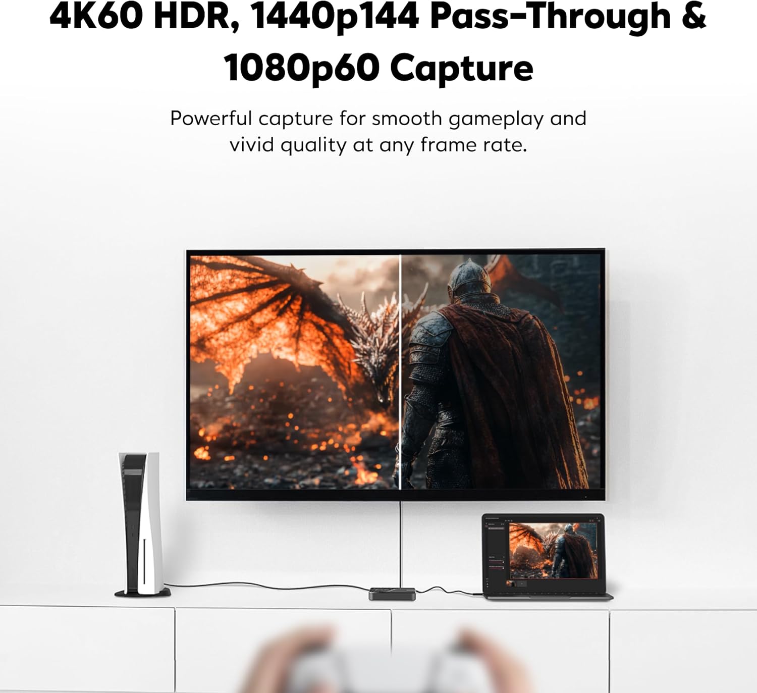 AVerMedia Capture Card for Streaming, 4K60 HDR Passthrough, 1080p60 Video Recording, Ultra-Low Latency Game Streaming for Switch 2, Xbox, PS5, PC on Twitch, OBS, Win11, Mac - StreamLine MINI+ GC311G2 - Image 3