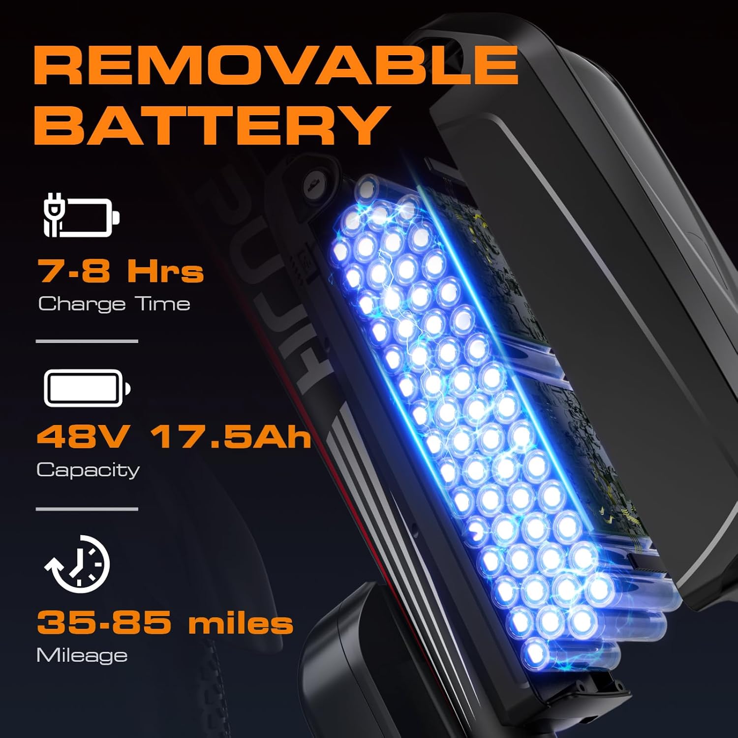 2000W Electric Bike for Men Women 48V 17.5Ah Battery, 29'' Fast Ebike,Max 34 Mph to 80 Miles, Front Suspension Class 3, Snow Off Road Commuter Mountain E-Bike for Adults - Image 3