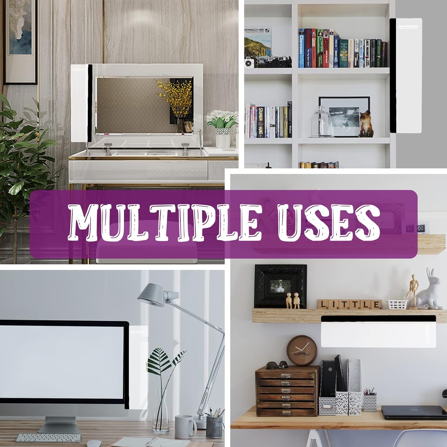 MDOZQ Office Desk Accessories 2pcs Computer Monitor Memo Board Message Board Supplies for Women Men Sticky Note Holder Home Desktop Decor - Image 6