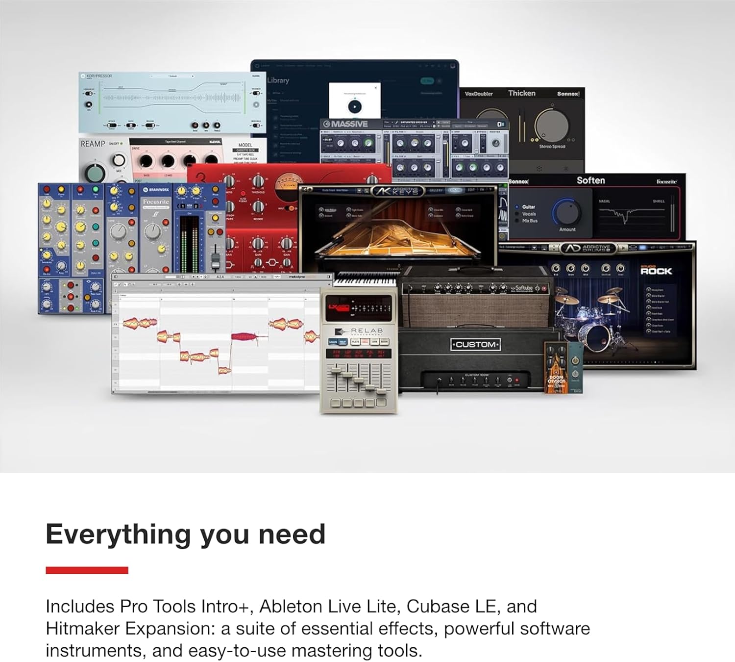 Focusrite Scarlett Solo Studio 4th Gen USB Audio Interface Bundle for the Songwriter, Guitarist or Vocalist with Condenser Microphone and Headphones for Recording, Songwriting, and Podcasting - Image 8