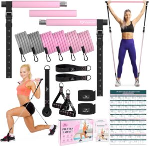 Pilates Bar Kit with Resistance Ban...
