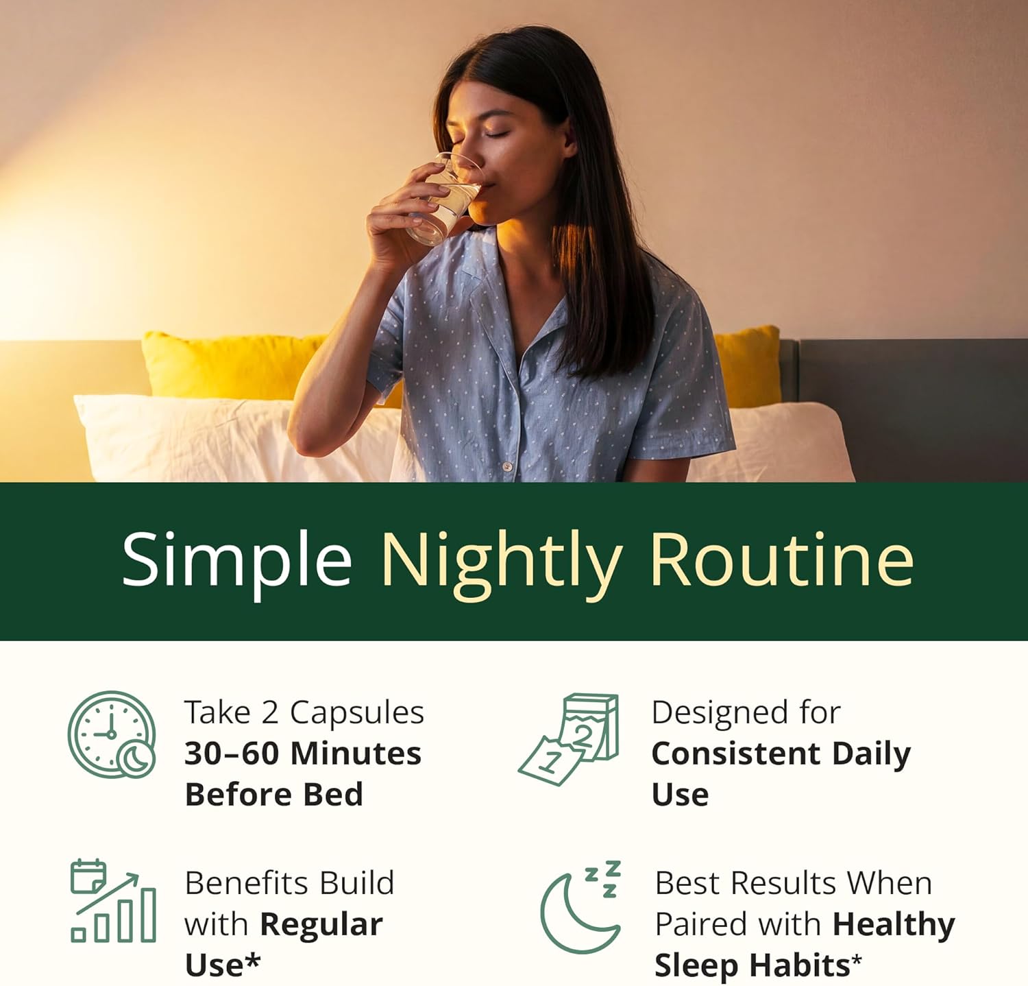 Melatonin 3mg Sleep Aid with L-Theanine & Valerian Root – Turmeric Curcumin Supplement with Ginger & Black Pepper – Organic Turmeric Supplement for Sleep, Calm and Stress Relief Support – 60 Capsules - Image 7