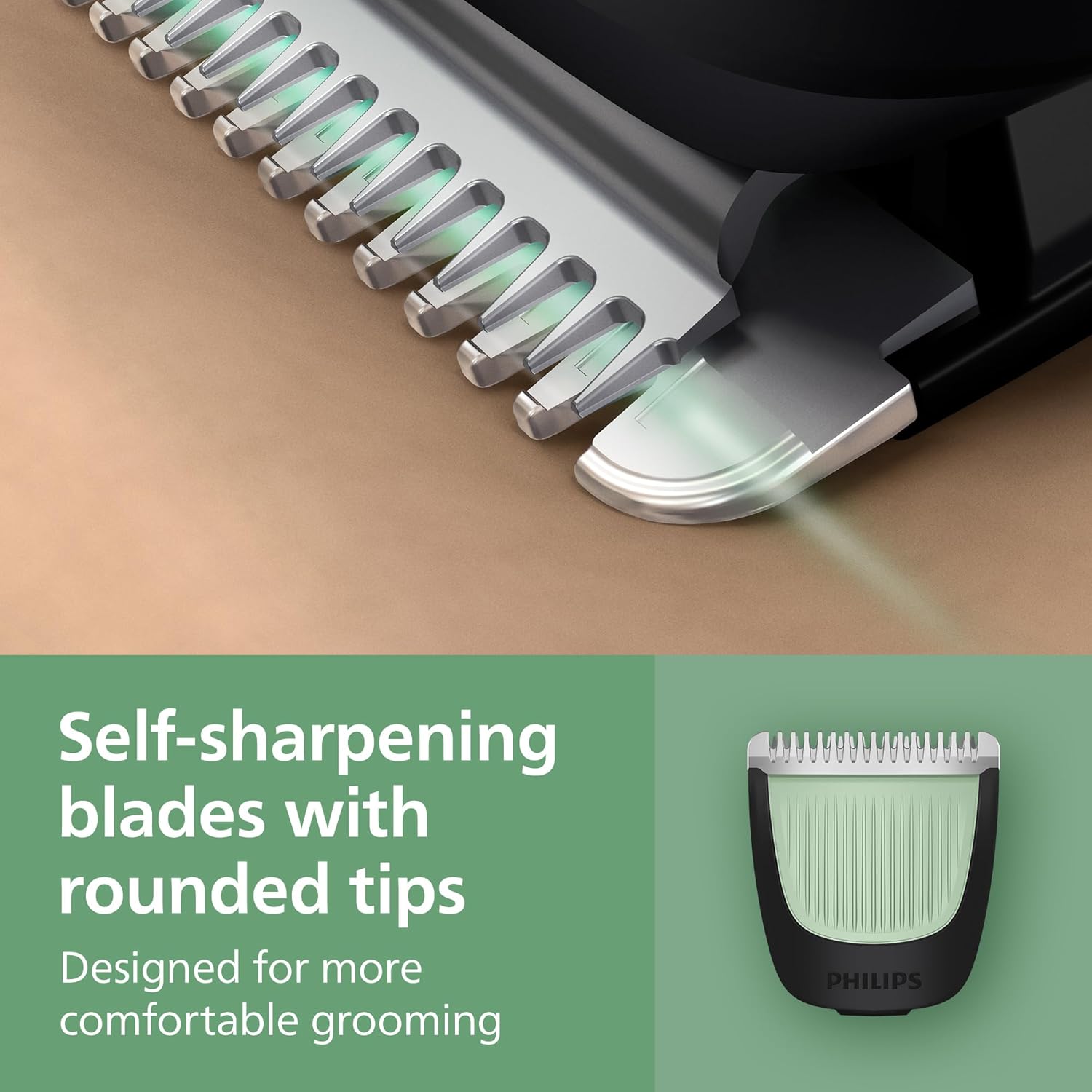 Philips Norelco All-in-One 3000 Series 13 in 1 Trimmer, Beard Styler & Men's Hair Clipper, 9 Length Settings & Self-Sharpening Skin-Friendly Blades, MG3919/50 - Image 5