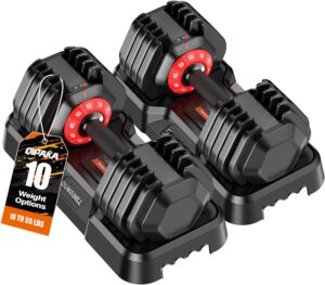 Adjustable Dumbbells Set, 10 in 1/1...