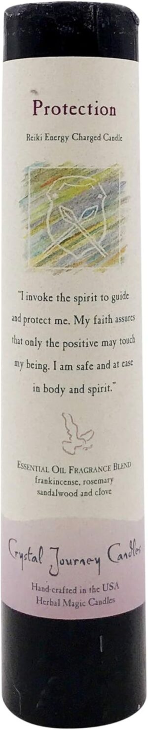 CRYSTAL JOURNEY Candle Pillar-Prote...