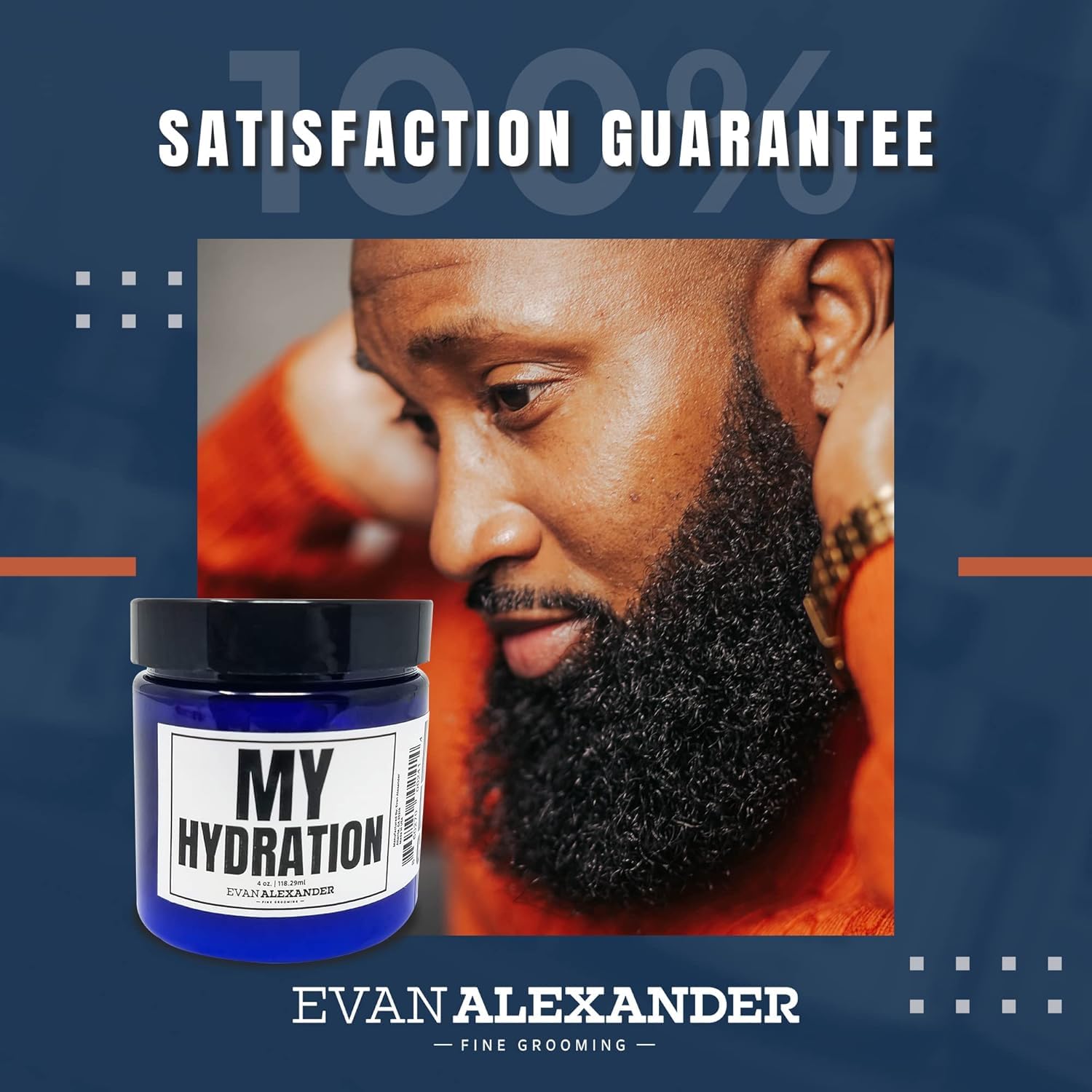 Evan Alexander Fine Grooming MY Hydration Beard Leave-In Conditioner for Men - 4 oz, Hydrates, Softens, Eliminates Dryness, Tames Frizz, Promotes Healthy Beard Growth - Image 7