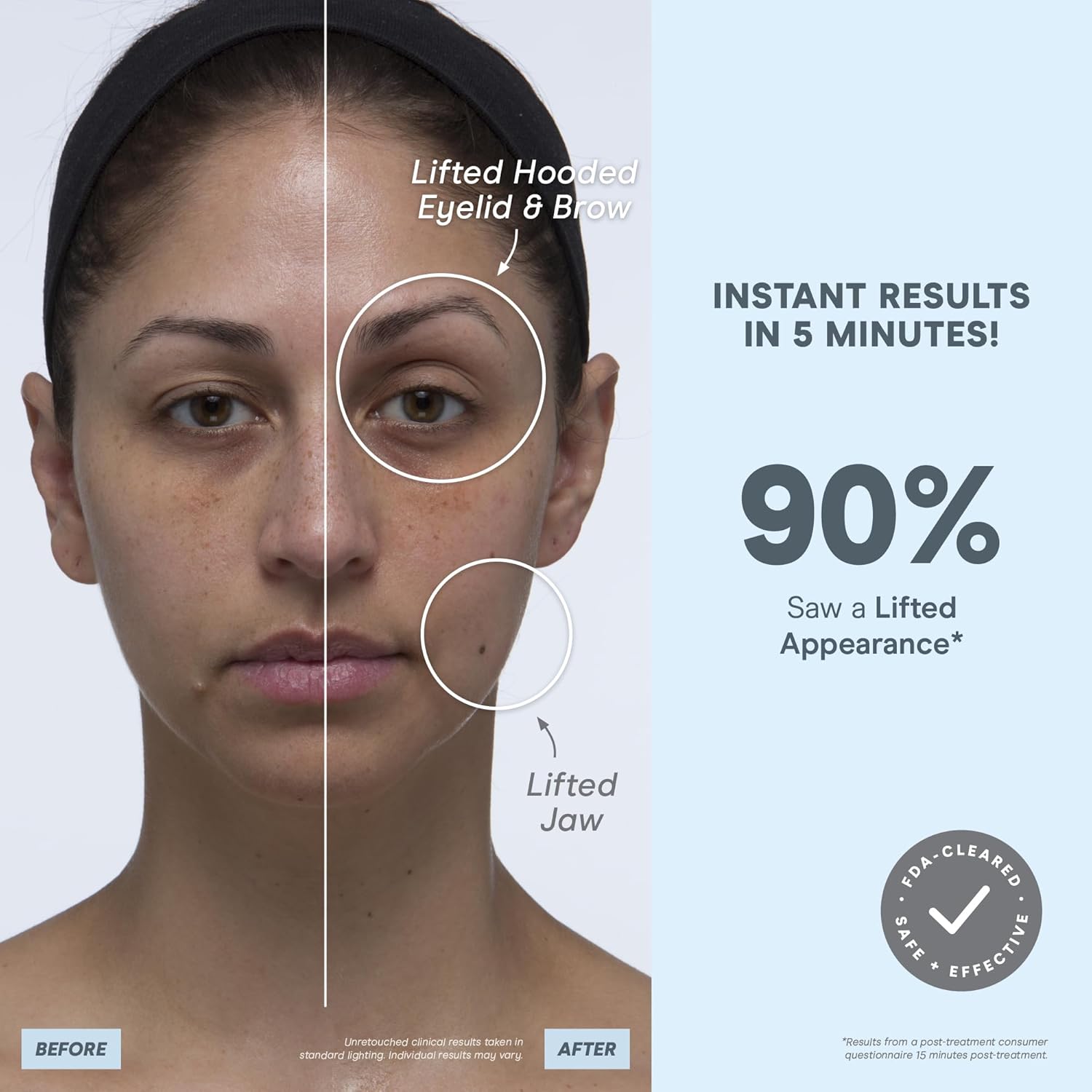 NuFACE MINI+ Microcurrent Facial Device Kit - FDA Cleared Face Sculpting & Skin Tightening Device to Contour, Lift & Tone + Microcurrent Gel Activator & Silk Creme - Sandy Rose - Image 3