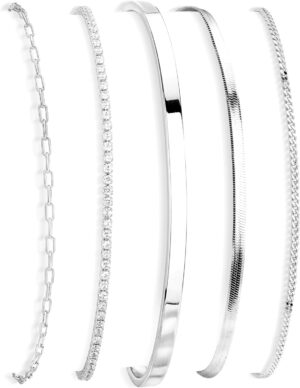 Gold Bracelets Set for Women Stack,...