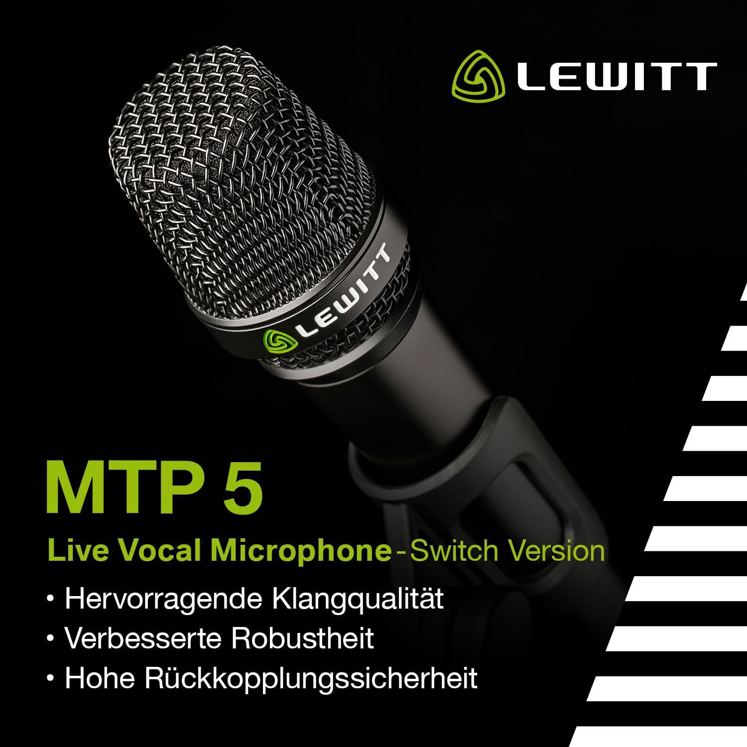 Lewitt Audio MTP 5S Handheld Cardioid Dynamic Mic - Image 2