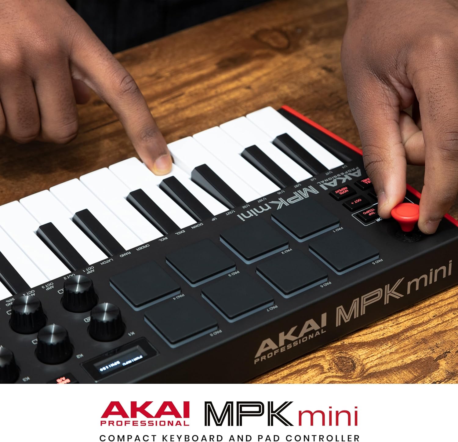 Akai Professional MPK Mini MK3 25 Key USB MIDI Keyboard Controller With 8 Backlit Drum Pads, 8 Knobs, Music Production Software and Native Instruments Sound Package (NKS Integration) - Image 13