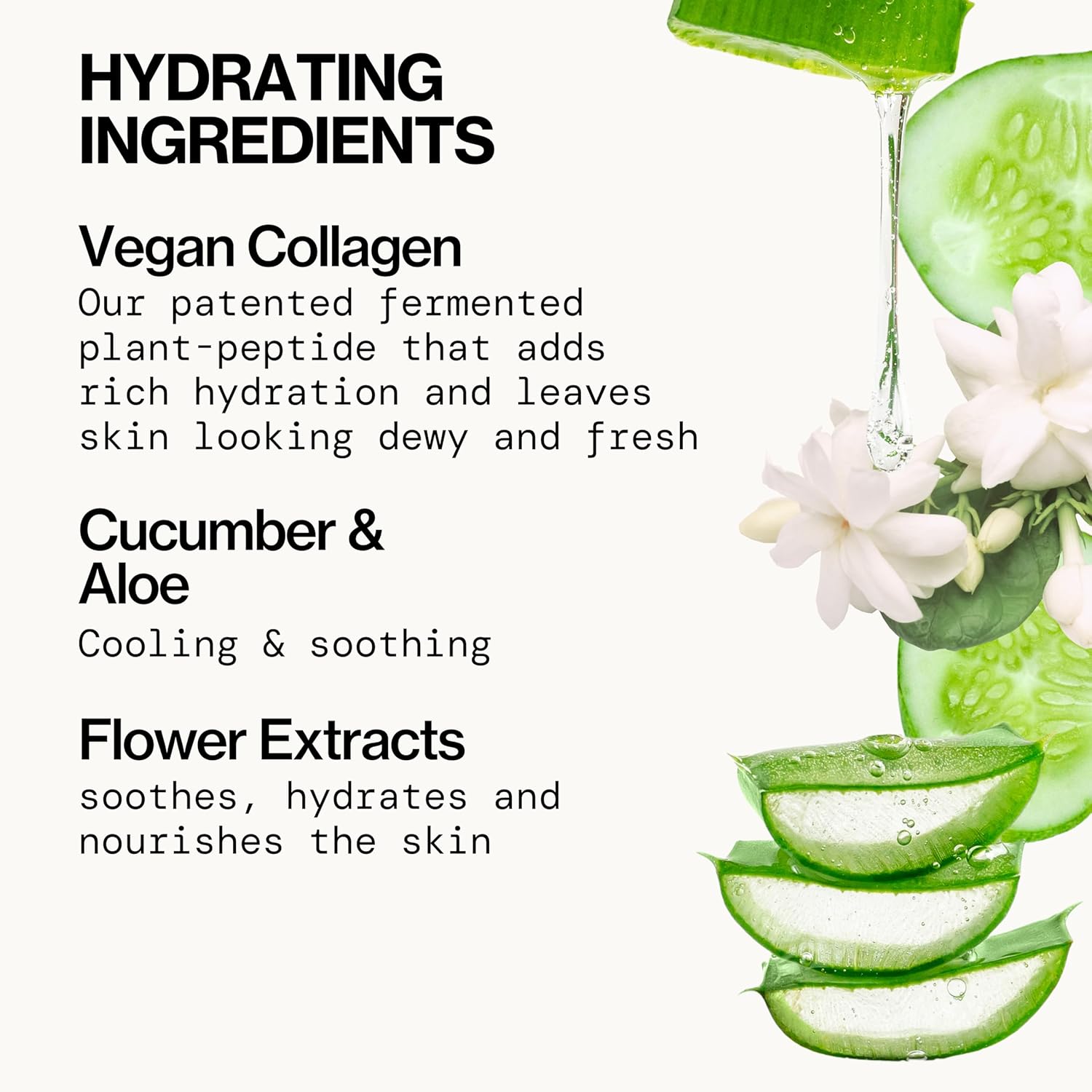 Pacifica Sheet Face Mask - Vegan Collagen Hydrate & Plump with Cucumber & Aloe – Moisturizing Mask for Dry & Aging Skin - Clean Beauty Vegan & Cruelty-Free Dermatologist Tested - Image 9