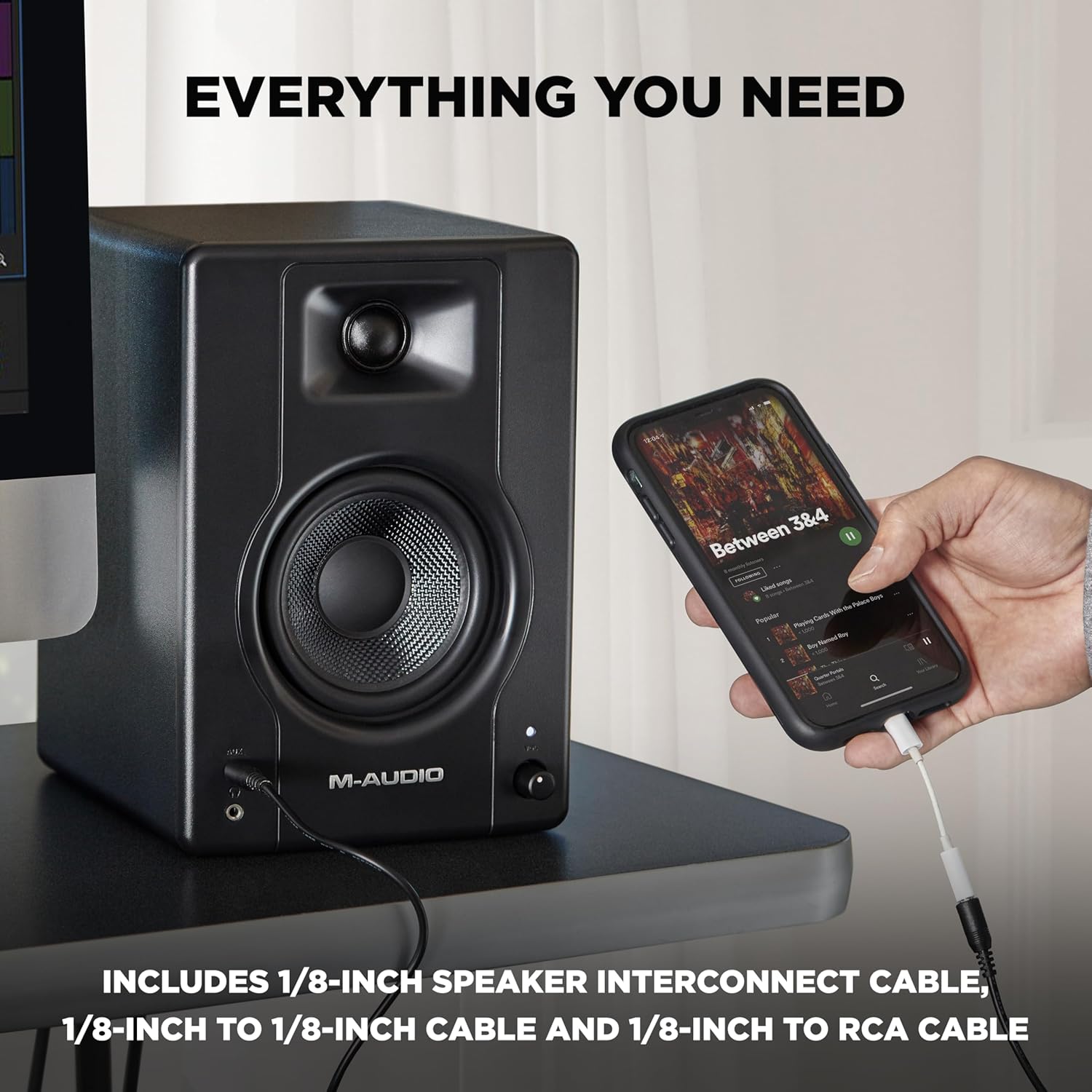 M-AUDIO BX4 Pair 4.5" Studio Monitors, HD PC Speakers for Recording and Multimedia with Music Production Software - Image 5